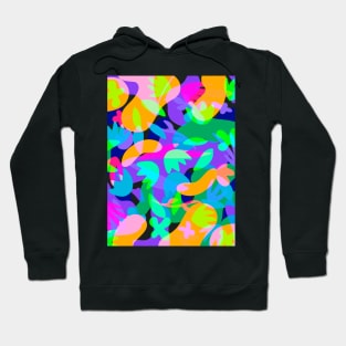 Abstract colorful floral pattern Hoodie